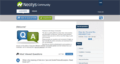 Desktop Screenshot of answers.neotys.com